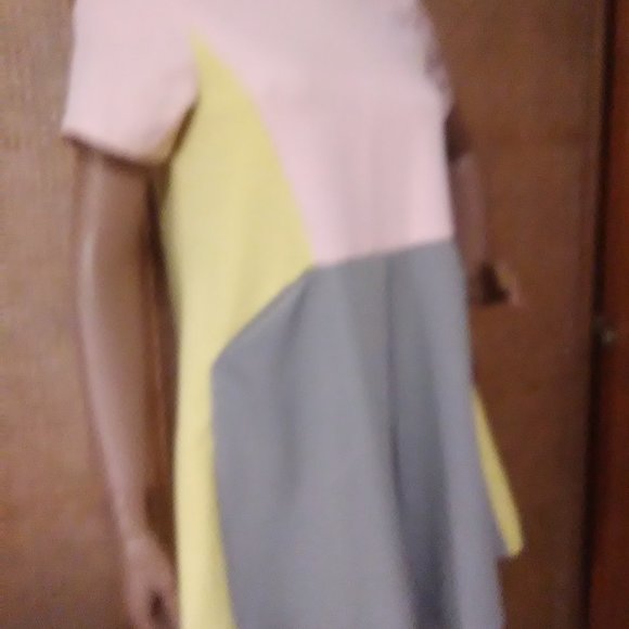 Shelin   Color Block Small  Mini Dress #45 - Picture 3 of 7